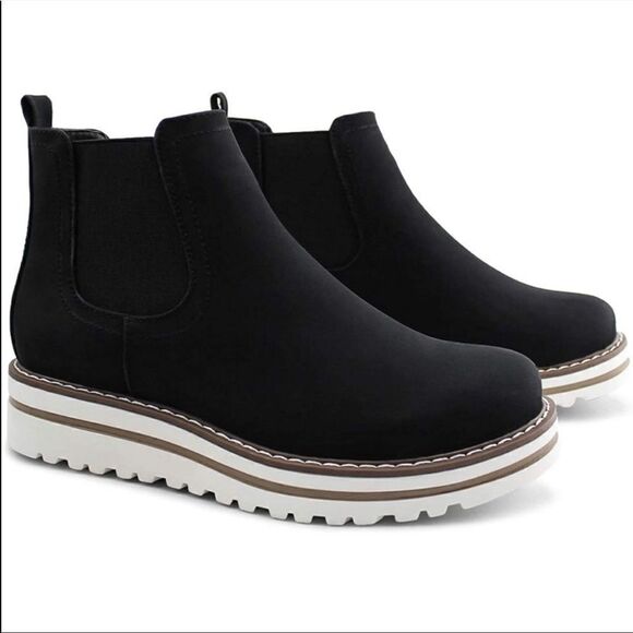 Ankle Boots Waterproof New Black - Picture 1 of 6
